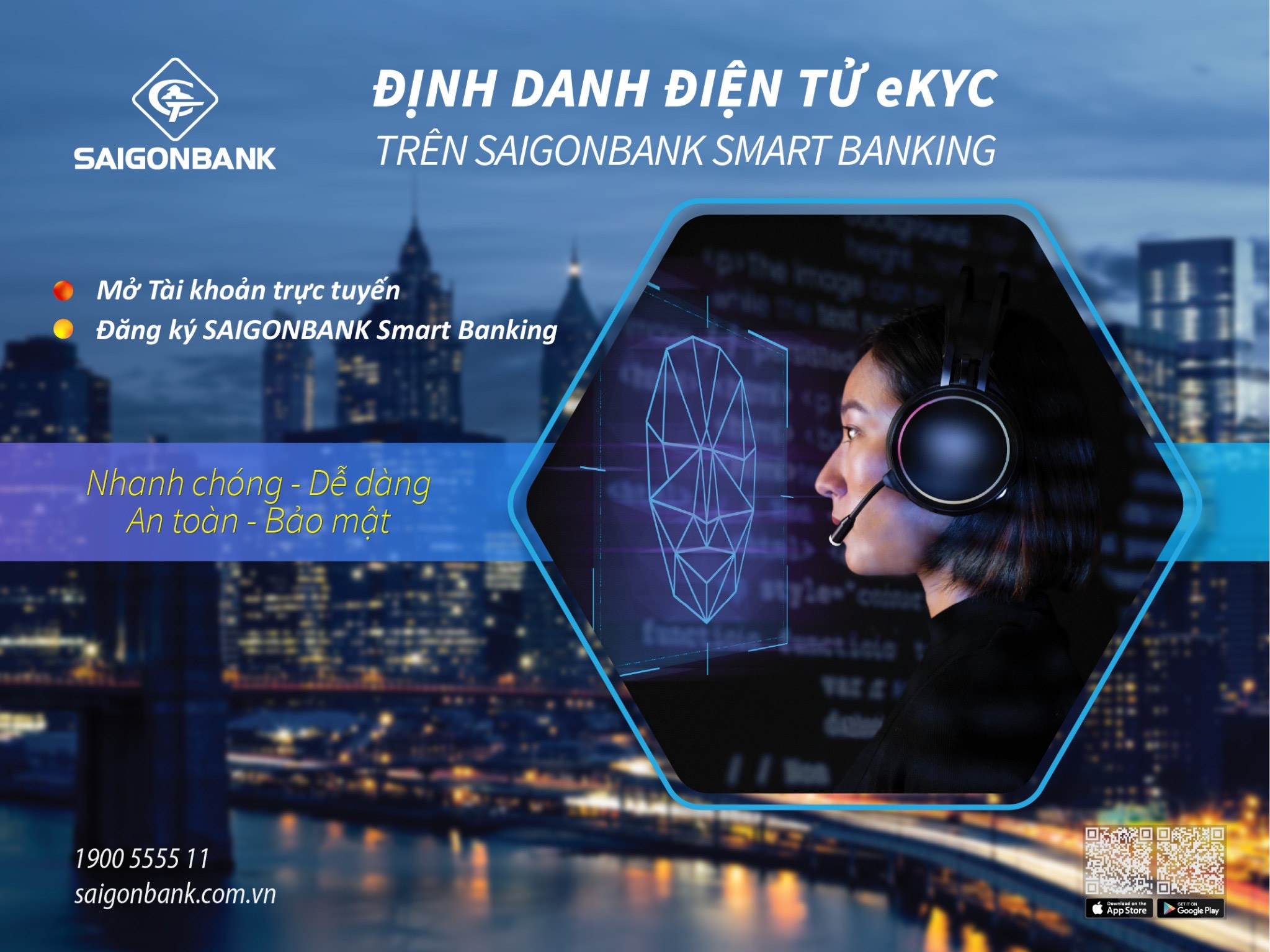 Mở tài khoản trực tuyến chỉ vài phút trên ứng dụng SAIGONBANK Smart Banking