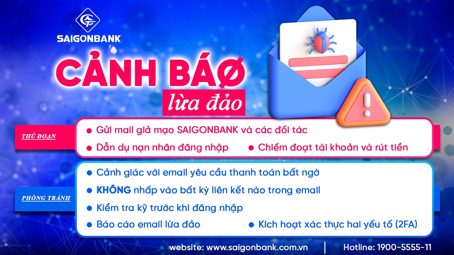 SAIGONBANK CẢNH BÁO LỪA ĐẢO