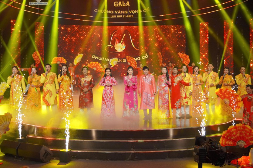 Chuông vàng vọng cổ 2026 rực rỡ Gala kỷ niệm 21 năm