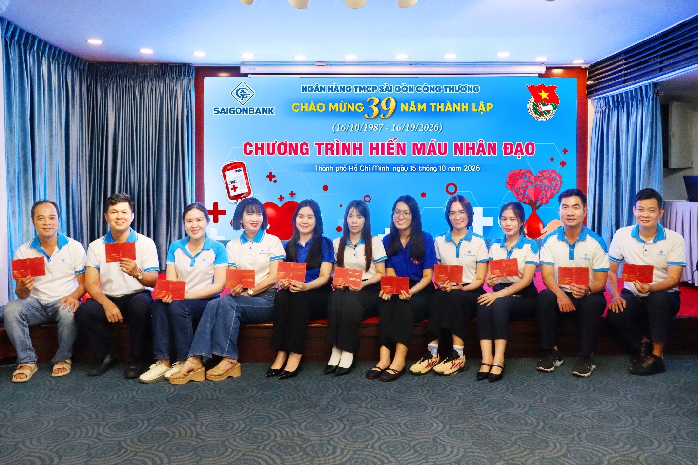 SAIGONBANK tổ chức Hiến máu nhân đạo chào mừng Kỷ niệm 39 năm thành lập